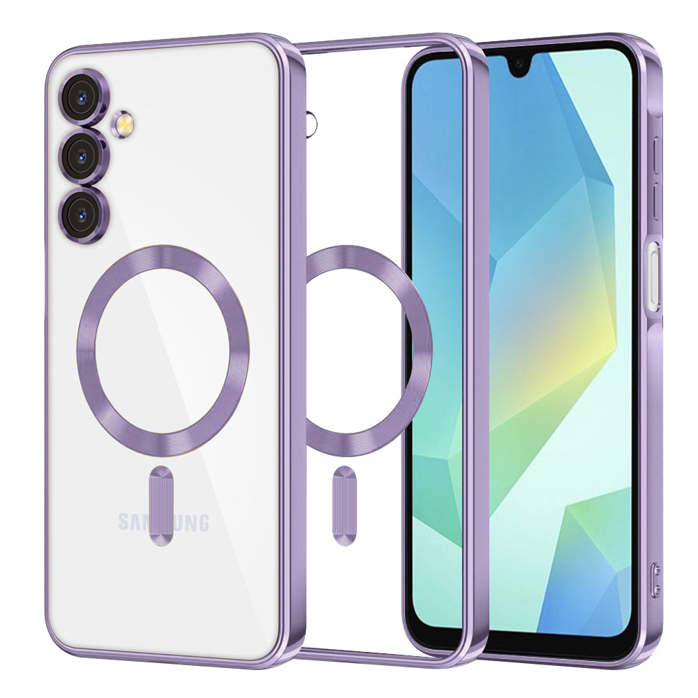 Husă transparentă Techsuit Luxury Crystal MagSafe Galaxy A16 / A16 5G – Mov deschis – imagine 7