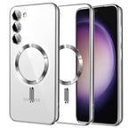 Husă transparentă Techsuit Luxury Crystal MagSafe Galaxy S23 – Argintiu – imagine 5