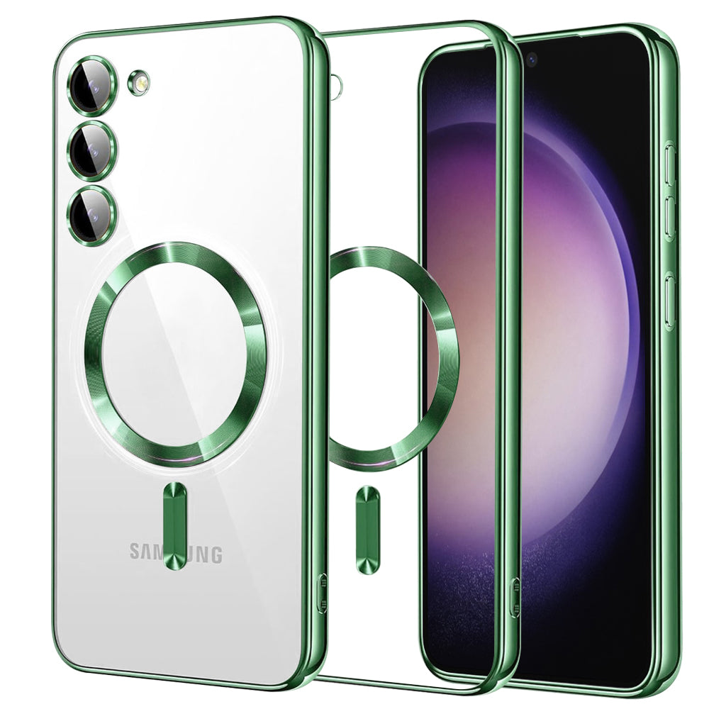 Husă transparentă Techsuit Luxury Crystal MagSafe Galaxy S23 – Verde deschis – imagine 9