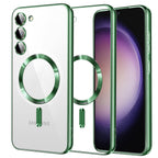 Husă transparentă Techsuit Luxury Crystal MagSafe Galaxy S23 – Verde deschis – imagine 9