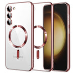 Husă transparentă Techsuit Luxury Crystal MagSafe Galaxy S23+ – Roz – imagine 4