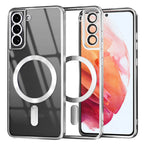 Husă transparentă Techsuit Luxury Crystal MagSafe Galaxy S21 – Argintiu – imagine 5