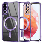 Husă transparentă Techsuit Luxury Crystal MagSafe Galaxy S21 – Mov deschis – imagine 7