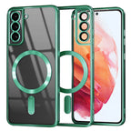 Husă transparentă Techsuit Luxury Crystal MagSafe Galaxy S21 – Verde deschis – imagine 6