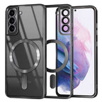 Husă transparentă Techsuit Luxury Crystal MagSafe Galaxy S21+ – Negru – imagine 7