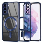 Husă transparentă Techsuit Luxury Crystal MagSafe Galaxy S21+ – Albastru închis – imagine 9