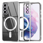 Husă transparentă Techsuit Luxury Crystal MagSafe Galaxy S21+ – Argintiu – imagine 1