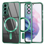 Husă transparentă Techsuit Luxury Crystal MagSafe Galaxy S21+ – Verde deschis – imagine 6