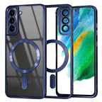 Husă transparentă Techsuit Luxury Crystal MagSafe Galaxy S21 FE – Albastru închis – imagine 6