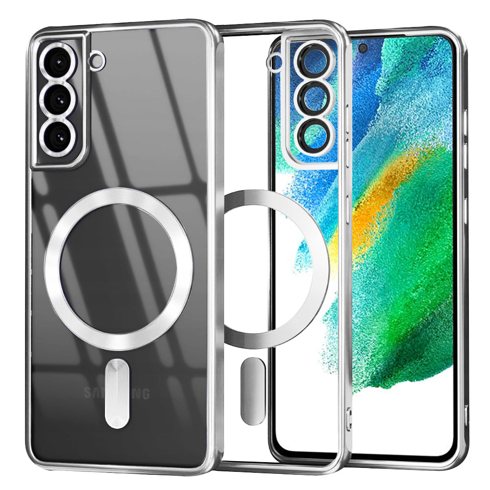 Husă transparentă Techsuit Luxury Crystal MagSafe Galaxy S21 FE – Argintiu – imagine 7