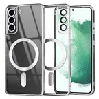 Husă transparentă Techsuit Luxury Crystal MagSafe Galaxy S22+ – Argintiu – imagine 6