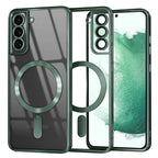 Husă transparentă Techsuit Luxury Crystal MagSafe Galaxy S22+ – Verde închis – imagine 7