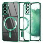 Husă transparentă Techsuit Luxury Crystal MagSafe Galaxy S22+ – Verde deschis – imagine 8