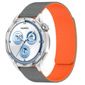 Curea Samsung Galaxy Watch4/5 Techsuit W074, silicon, gri/portocaliu – imagine 1