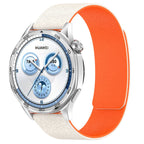 Curea Huawei Watch GT 4 (41 mm) Techsuit W074, silicon, bej/portocaliu – imagine 1