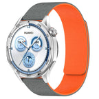 Curea Huawei Watch GT 4 (41 mm) Techsuit W074, silicon, gri/portocaliu – imagine 1