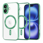 Husă transparentă Techsuit Luxury Crystal MagSafe iPhone 16 – Verde deschis – imagine 5
