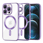 Husă transparentă Techsuit Luxury Crystal MagSafe iPhone 12 Pro Max – Mov deschis – imagine 8