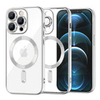 Husă transparentă Techsuit Luxury Crystal MagSafe iPhone 12 Pro Max – Argintiu – imagine 2