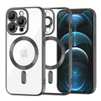Husă transparentă Techsuit Luxury Crystal MagSafe iPhone 12 Pro Max – Negru – imagine 4
