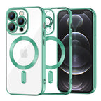 Husă transparentă Techsuit Luxury Crystal MagSafe iPhone 12 Pro – Verde deschis – imagine 8