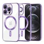 Husă transparentă Techsuit Luxury Crystal MagSafe iPhone 12 Pro – Mov deschis – imagine 6