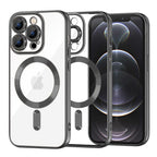 Husă transparentă Techsuit Luxury Crystal MagSafe iPhone 12 Pro – Negru – imagine 5