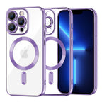 Husă transparentă Techsuit Luxury Crystal MagSafe iPhone 13 Pro Max – Mov deschis – imagine 8