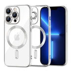 Husă transparentă Techsuit Luxury Crystal MagSafe iPhone 13 Pro Max – Argintiu – imagine 3
