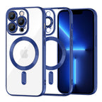 Husă transparentă Techsuit Luxury Crystal MagSafe iPhone 13 Pro Max – Albastru închis – imagine 9