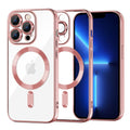 Husă transparentă Techsuit Luxury Crystal MagSafe iPhone 13 Pro Max – Roz – imagine 1