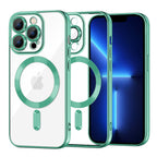 Husă transparentă Techsuit Luxury Crystal MagSafe iPhone 13 Pro Max – Verde deschis – imagine 7