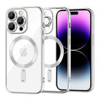 Husă transparentă Techsuit Luxury Crystal MagSafe iPhone 14 Pro Max – Argintiu – imagine 5