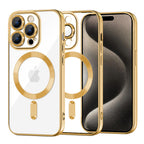 Husă Techsuit Luxury Crystal MagSafe iPhone 15 Pro Max – Auriu – imagine 5