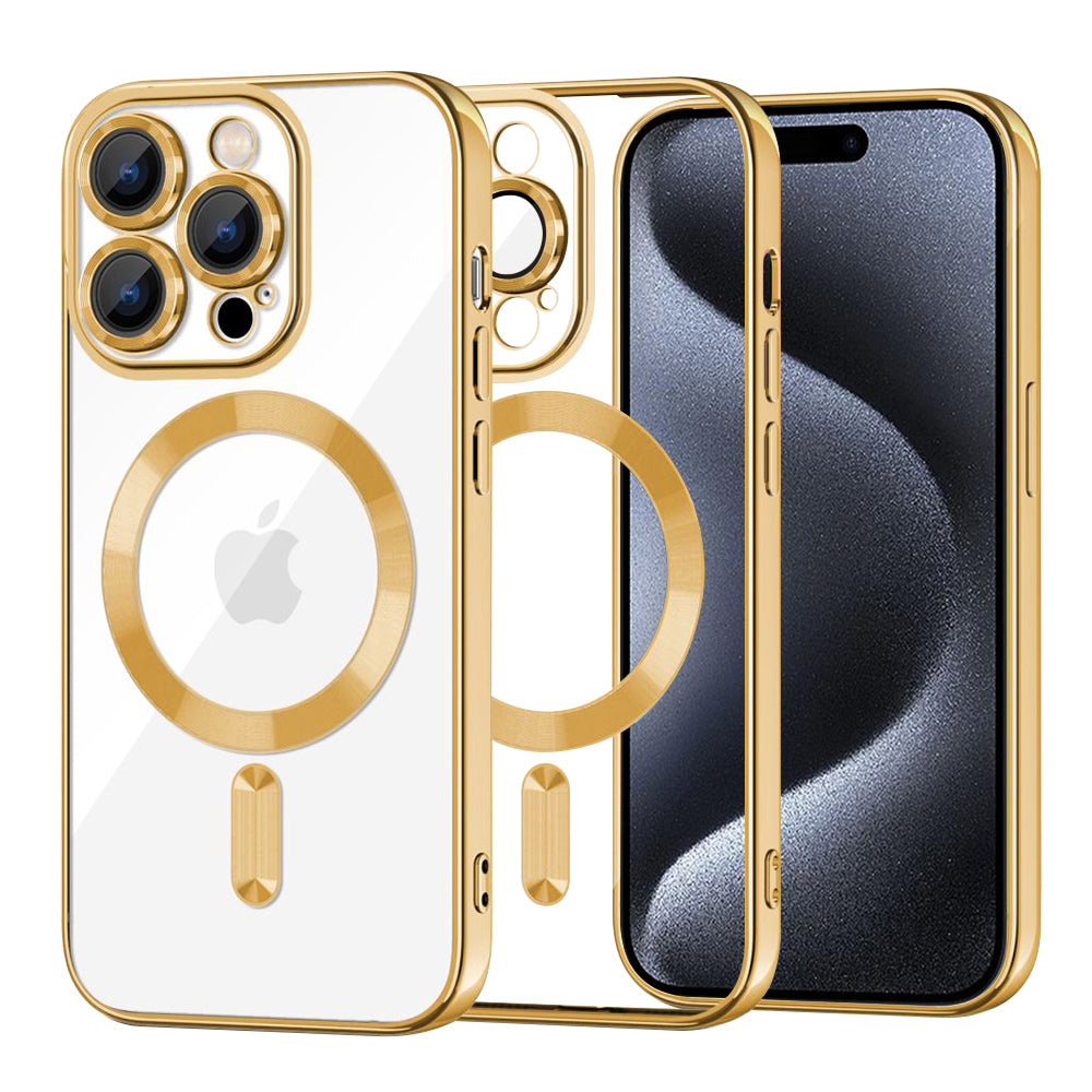 Husă Techsuit Luxury Crystal MagSafe iPhone 15 Pro – Auriu – imagine 7
