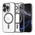Husă transparentă Techsuit Luxury Crystal MagSafe iPhone 16 Pro Max – Negru – imagine 1