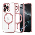 Husă transparentă Techsuit Luxury Crystal MagSafe iPhone 16 Pro – Roz – imagine 1