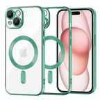 Husă Techsuit Luxury Crystal MagSafe iPhone 15 – Verde deschis – imagine 5