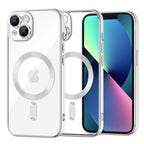 Husă transparentă Techsuit Luxury Crystal MagSafe iPhone 13 – Argintiu – imagine 3