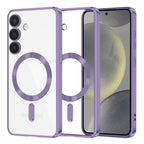 Husă transparentă Techsuit Luxury Crystal MagSafe Galaxy S24 – Mov deschis – imagine 6