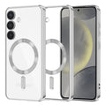 Husă transparentă Techsuit Luxury Crystal MagSafe Galaxy S24 – Argintiu – imagine 1