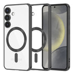 Husă transparentă Techsuit Luxury Crystal MagSafe Galaxy S24 – Negru – imagine 2