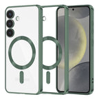 Husă transparentă Techsuit Luxury Crystal MagSafe Galaxy S24 – Verde închis – imagine 7