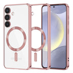 Husă transparentă Techsuit Luxury Crystal MagSafe Galaxy S24+ – Roz – imagine 4
