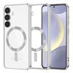 Husă transparentă Techsuit Luxury Crystal MagSafe Galaxy S24+ – Argintiu – imagine 2