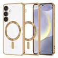 Husă transparentă Techsuit Luxury Crystal MagSafe Galaxy S24+ – Auriu – imagine 1