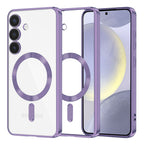 Husă transparentă Techsuit Luxury Crystal MagSafe Galaxy S24+ – Mov deschis – imagine 5