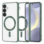 Husă transparentă Techsuit Luxury Crystal MagSafe Galaxy S24+ – Verde închis – imagine 6