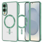 Husă transparentă Techsuit Luxury Crystal MagSafe Galaxy S25 Edge – Verde deschis – imagine 7