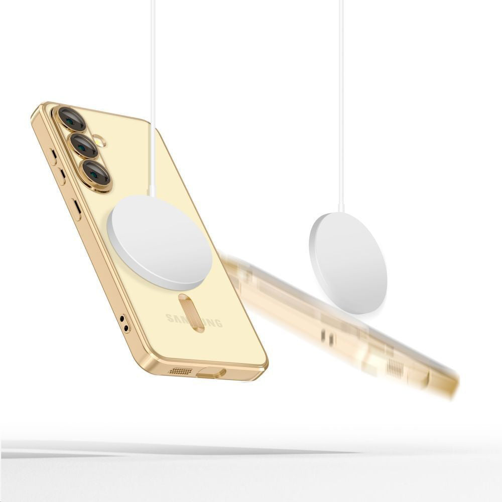 Husă transparentă Techsuit Luxury Crystal MagSafe Galaxy S25 Edge – Mov deschis – imagine 10